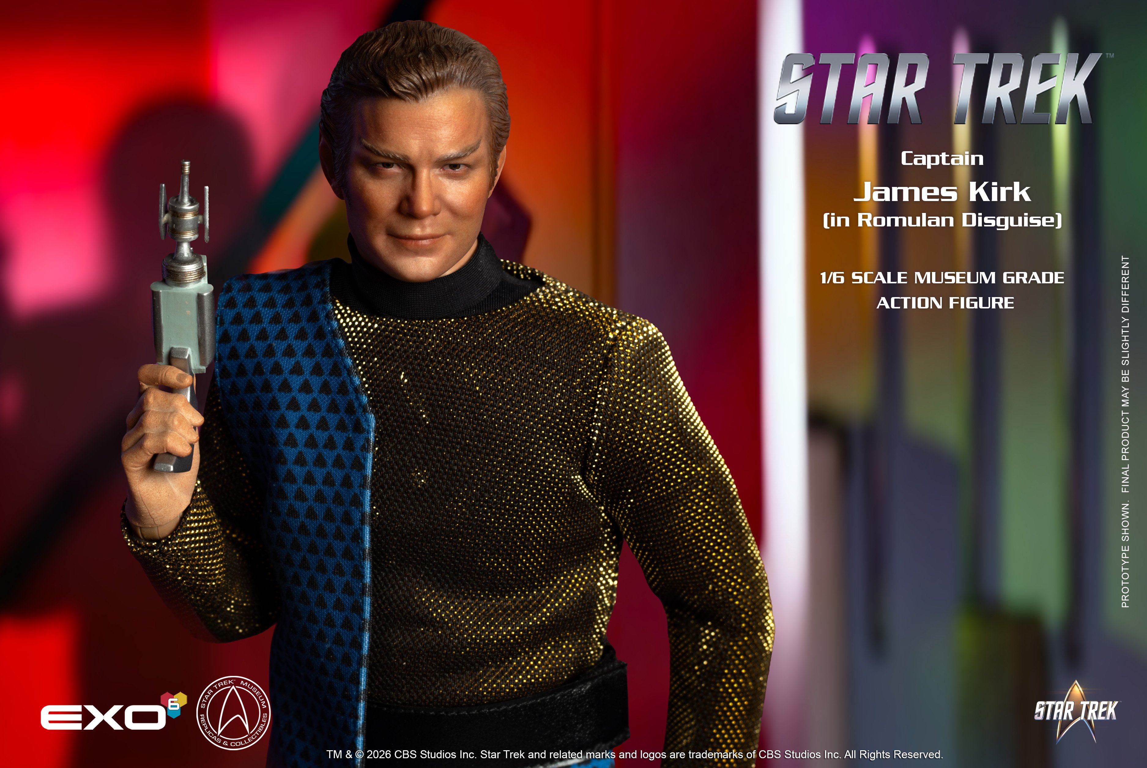 Star Trek: The Original Series Captain James T. Kirk (Romulan Disguise) 1/6 Scale Action Figure Gallery Image 10