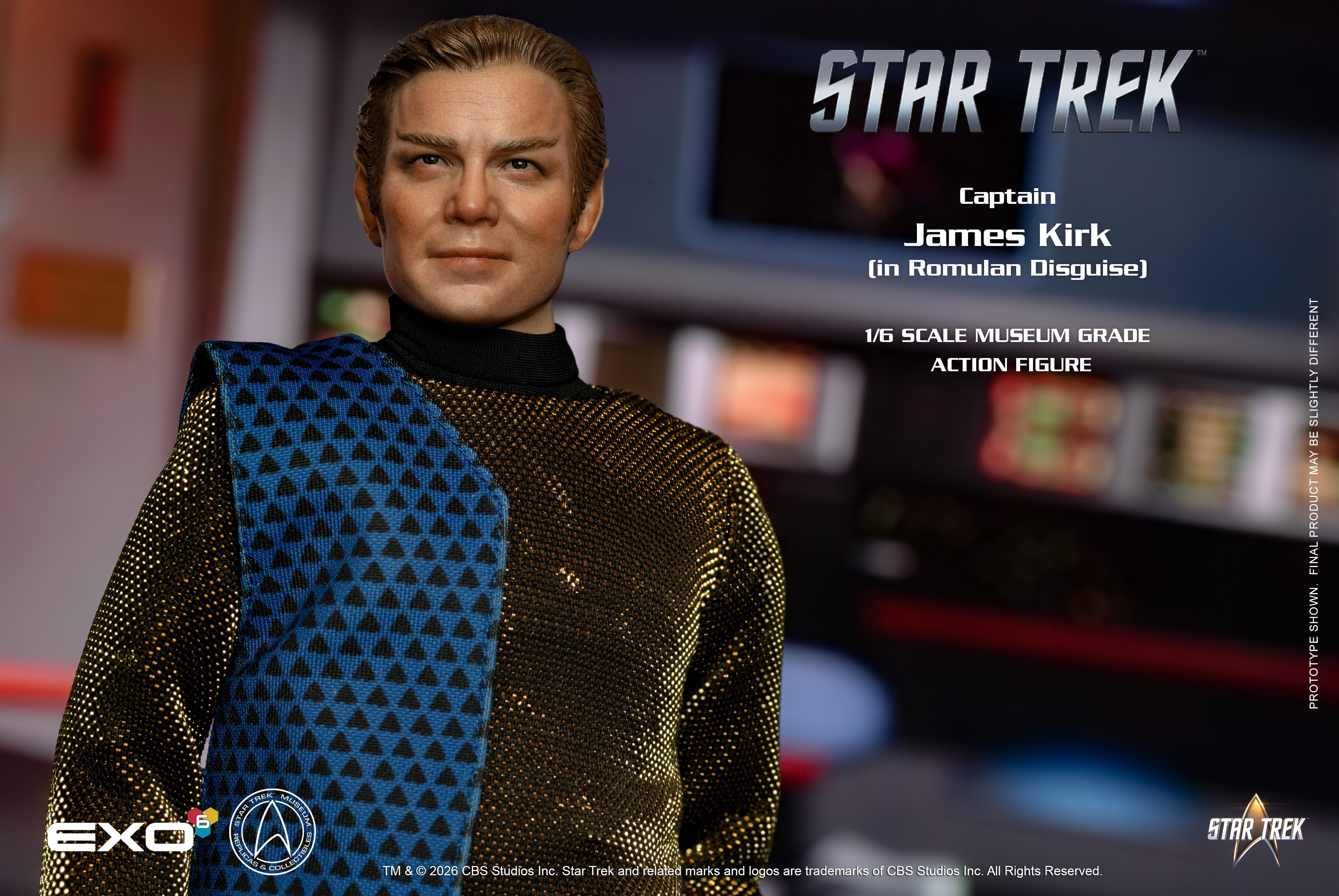 Star Trek: The Original Series Captain James T. Kirk (Romulan Disguise) 1/6 Scale Action Figure Gallery Image 9