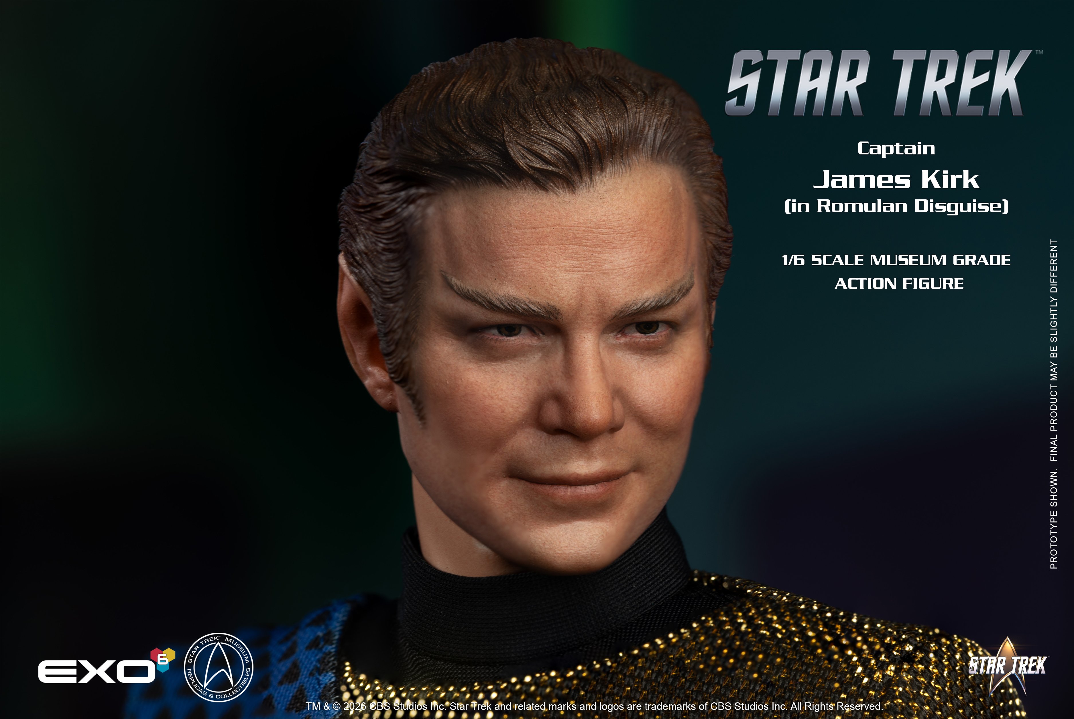 Star Trek: The Original Series Captain James T. Kirk (Romulan Disguise) 1/6 Scale Action Figure Gallery Image 7