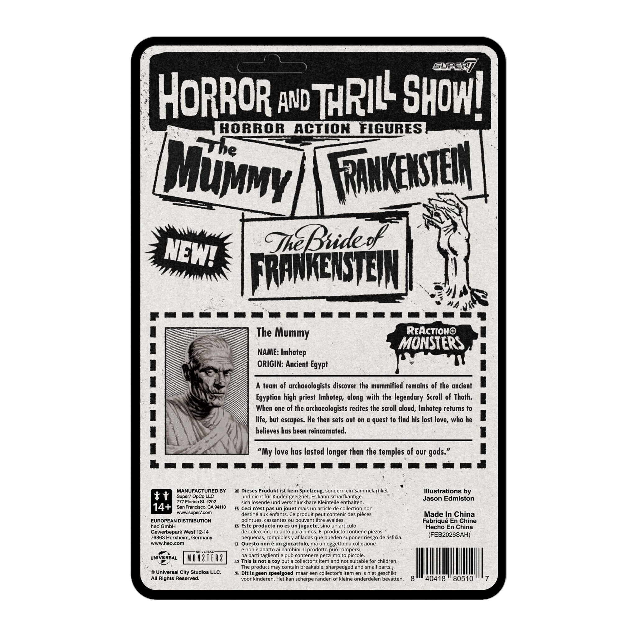 Universal Monsters ReAction+ The Mummy Action Figure Gallery Image 6