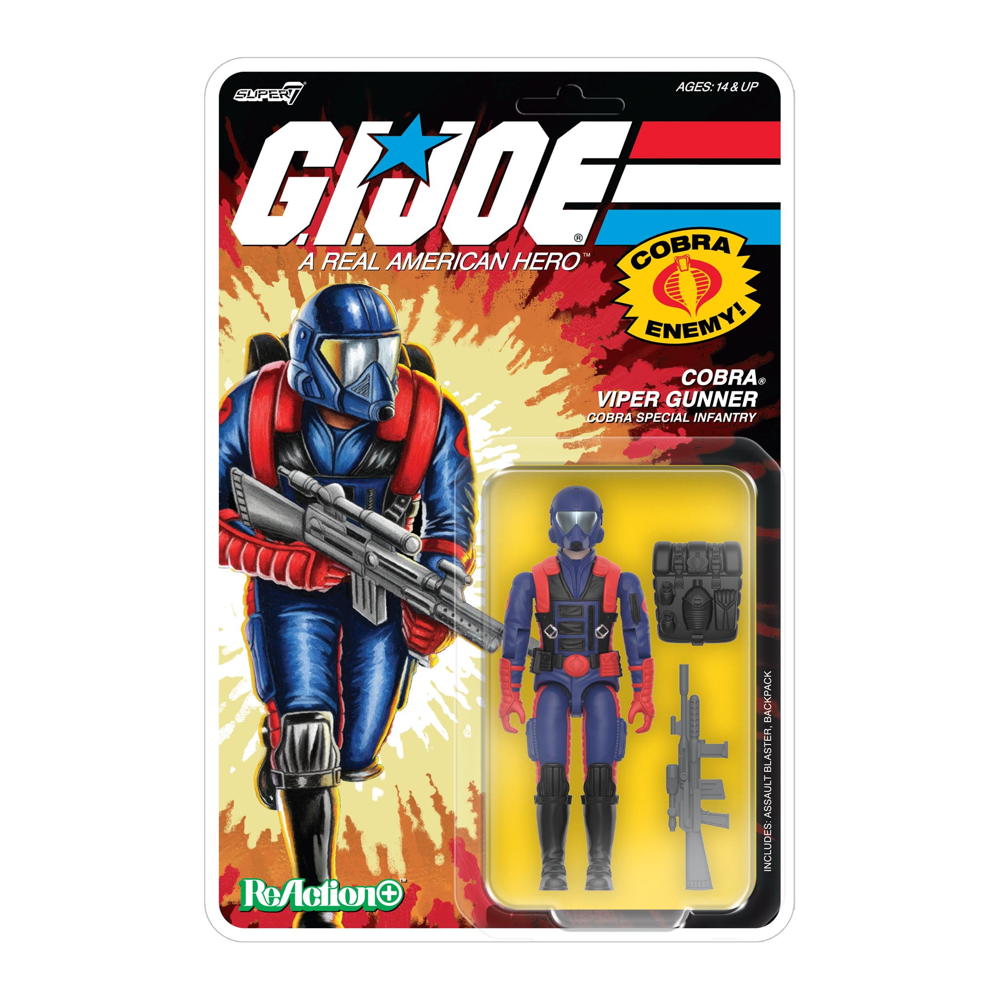 G.I. Joe ReAction+ Cobra Viper Gunner Action Figure Gallery Image 4