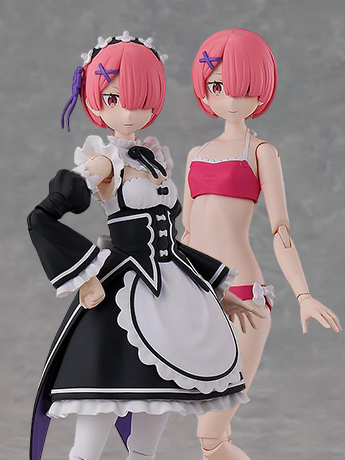Image of Re:Zero Starting Life in Another World Kadokawa Plastic Model Series Ram (DX Ver.) Model Kit
