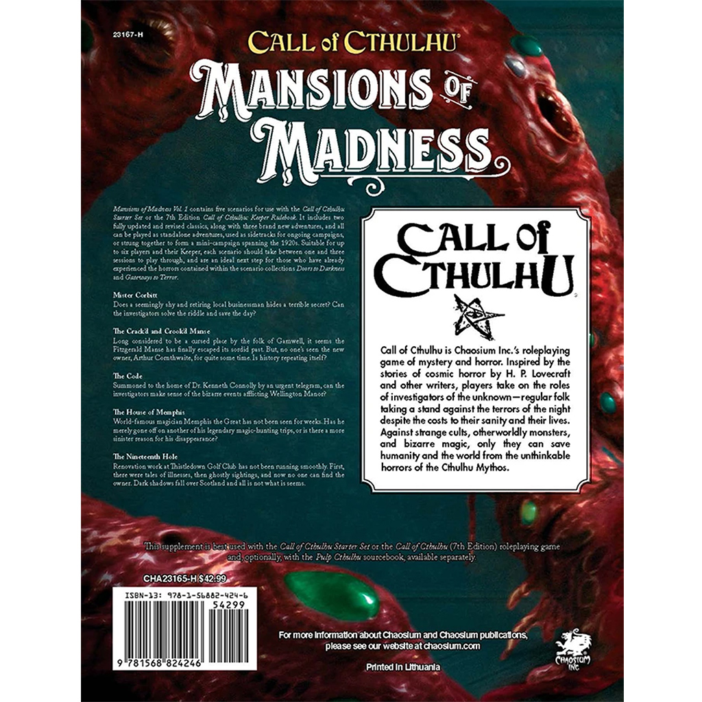 Call of Cthulhu: Mansions of Madness Vol. 1 Behind Closed Doors Gallery Image 3