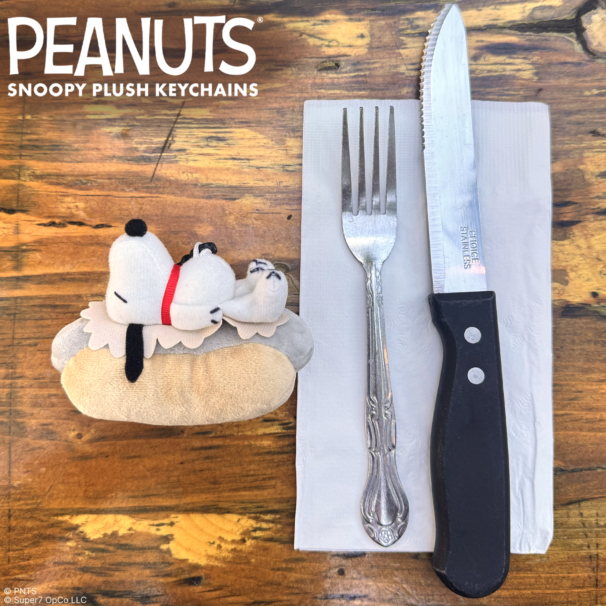 Peanuts Super Duper Plush Snoopy (Food) Random Plush Keychain Gallery Image 4