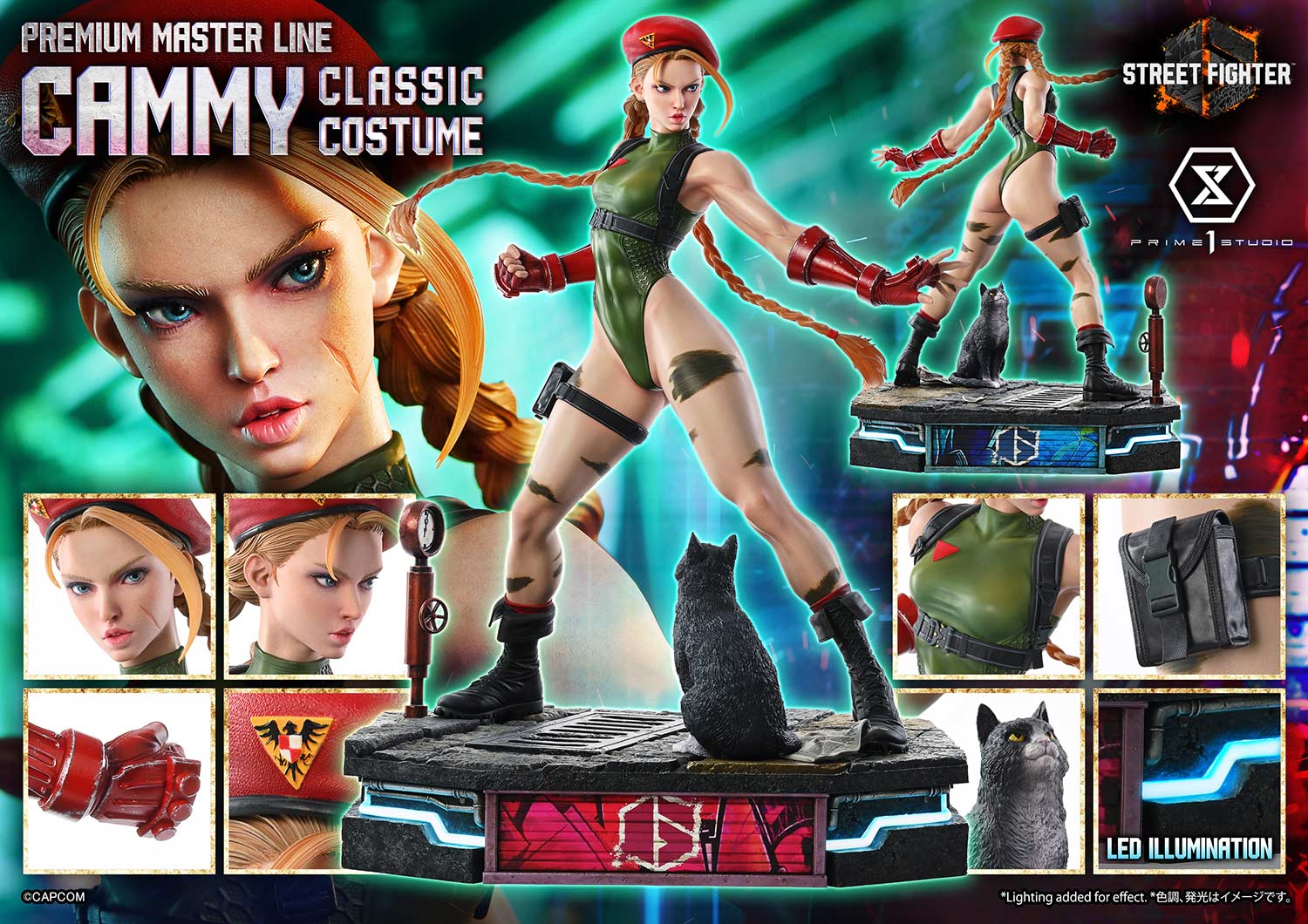 Street Fighter 6 Ultimate Premium Masterline Cammy (Classic Costume) 1/4 Scale Statue Gallery Image 40