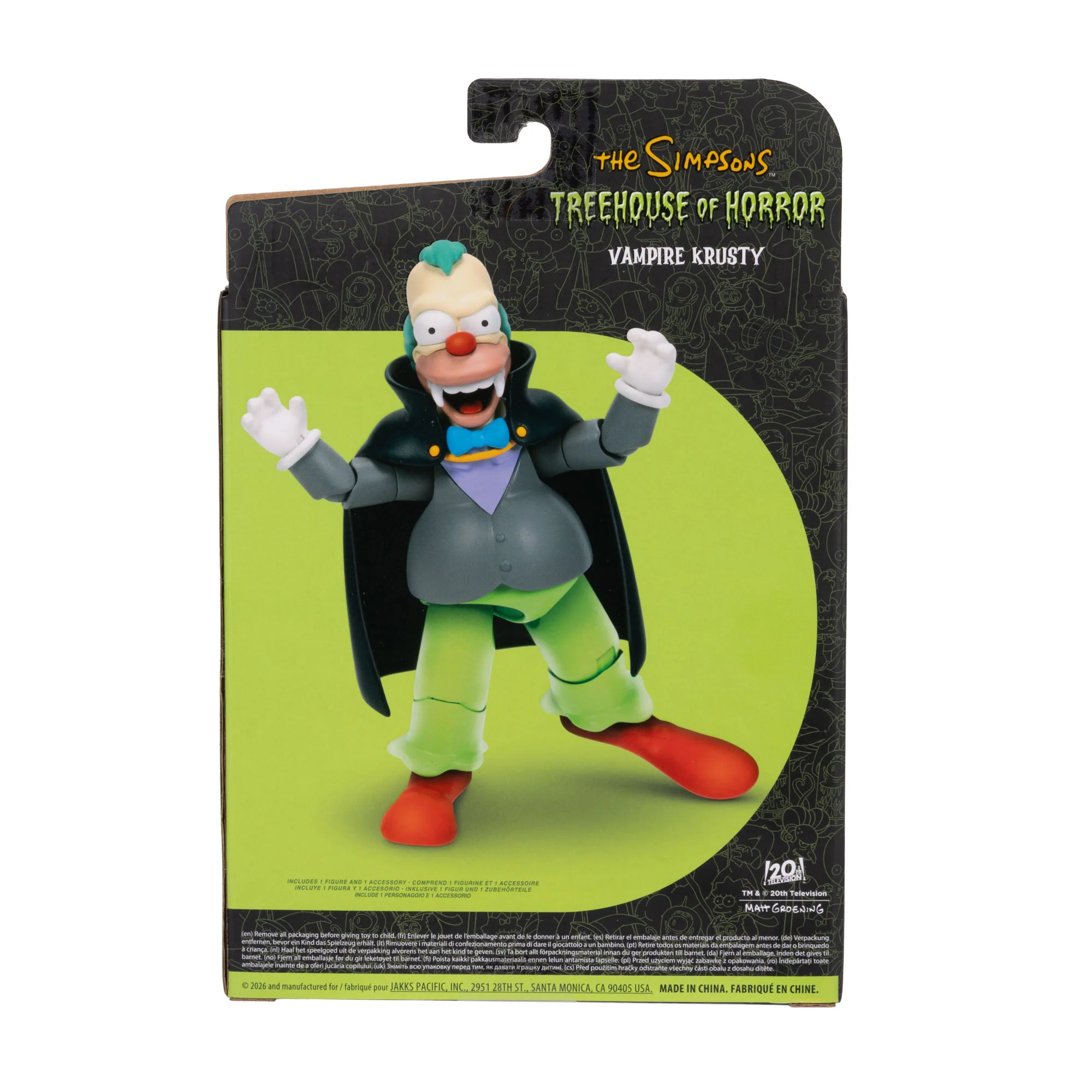 The Simpsons Treehouse of Horror Vampire Krusty 5-Inch Scale Deluxe Action Figure Gallery Image 10