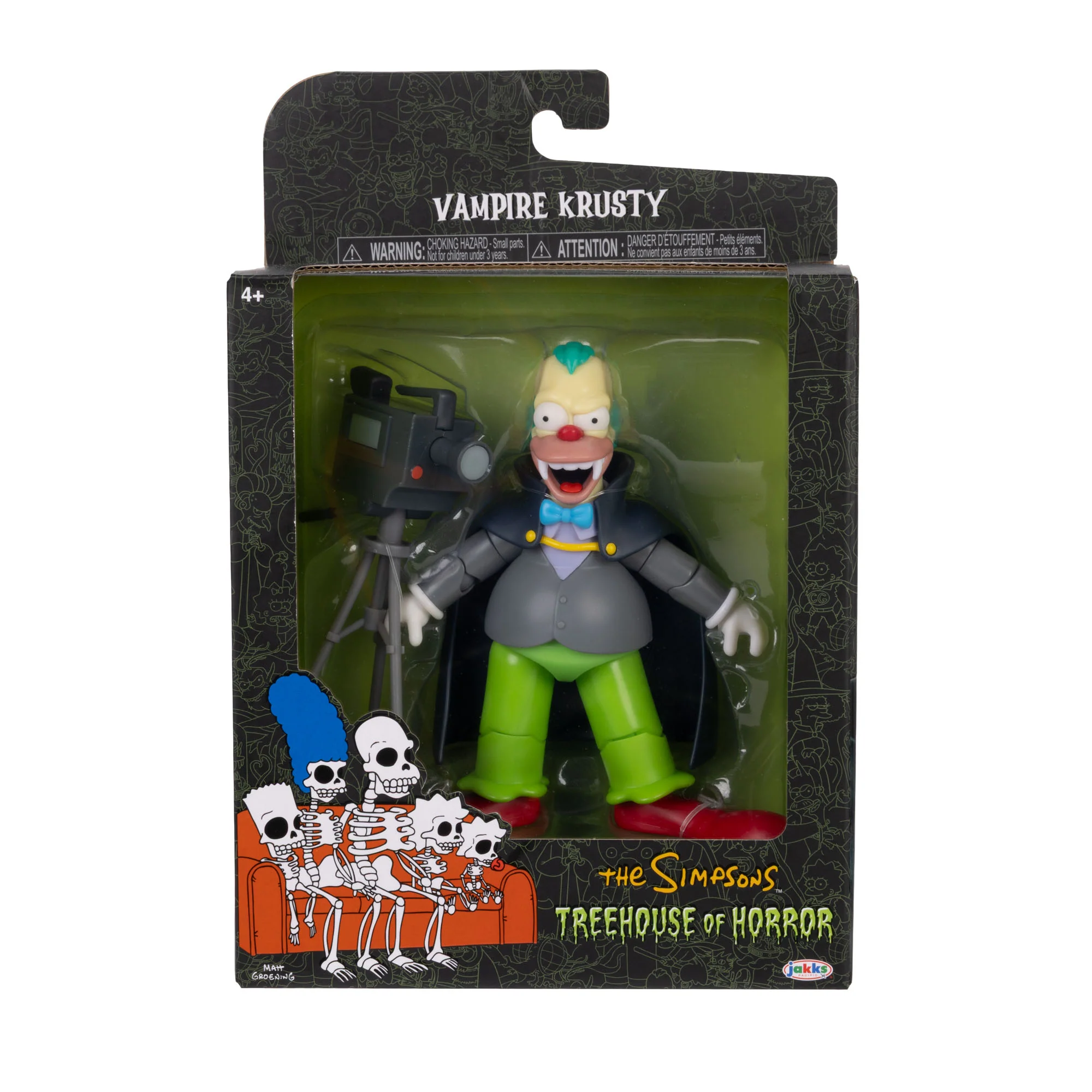 The Simpsons Treehouse of Horror Vampire Krusty 5-Inch Scale Deluxe Action Figure Gallery Image 7