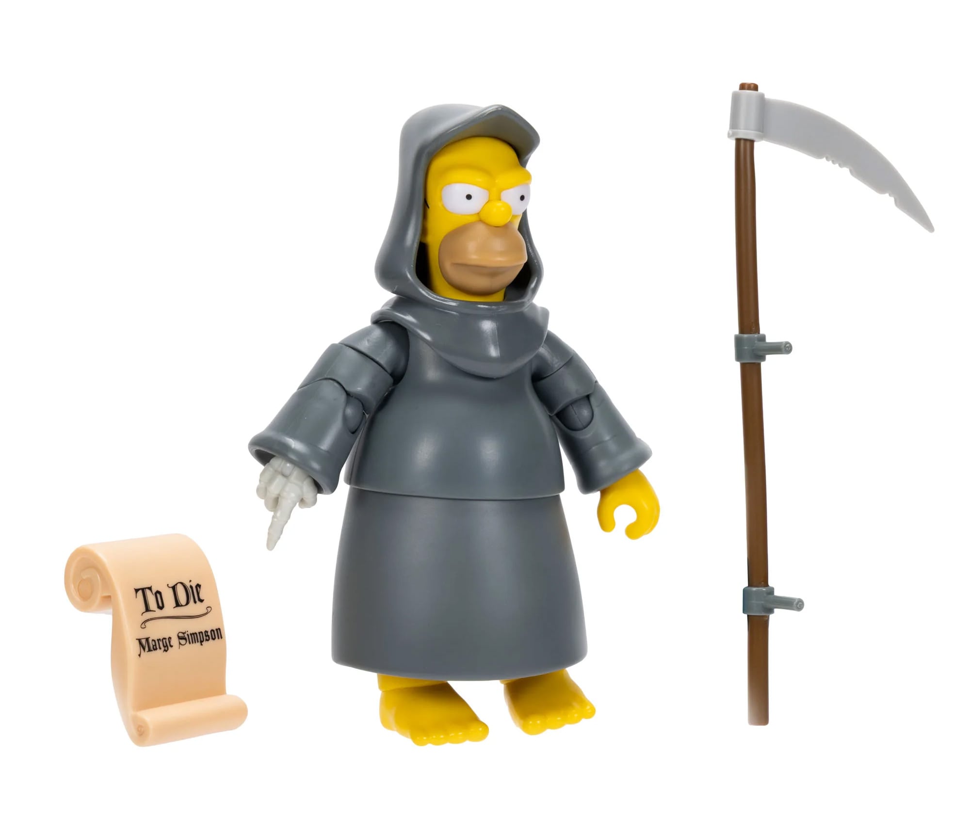 The Simpsons Treehouse of Horror Grim Reaper Homer 5-Inch Scale Deluxe Action Figure Gallery Image 6