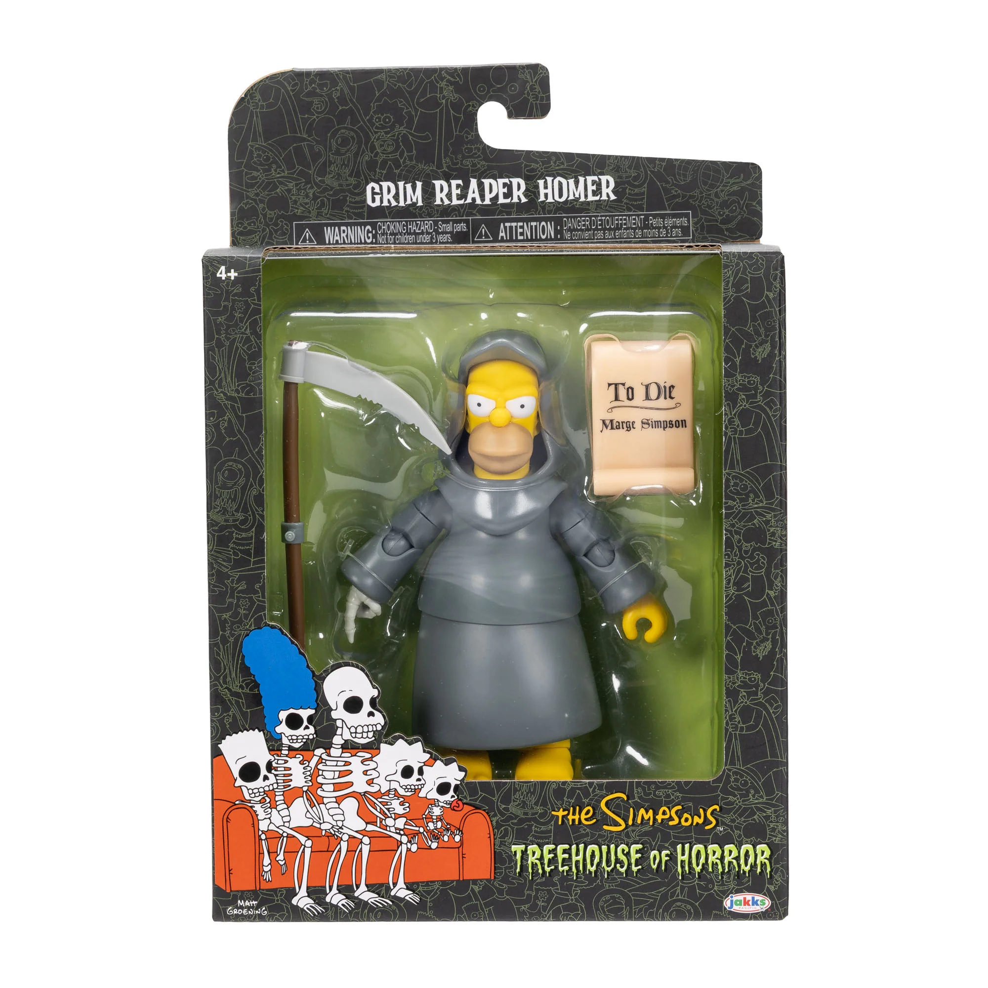 The Simpsons Treehouse of Horror Grim Reaper Homer 5-Inch Scale Deluxe Action Figure Gallery Image 9