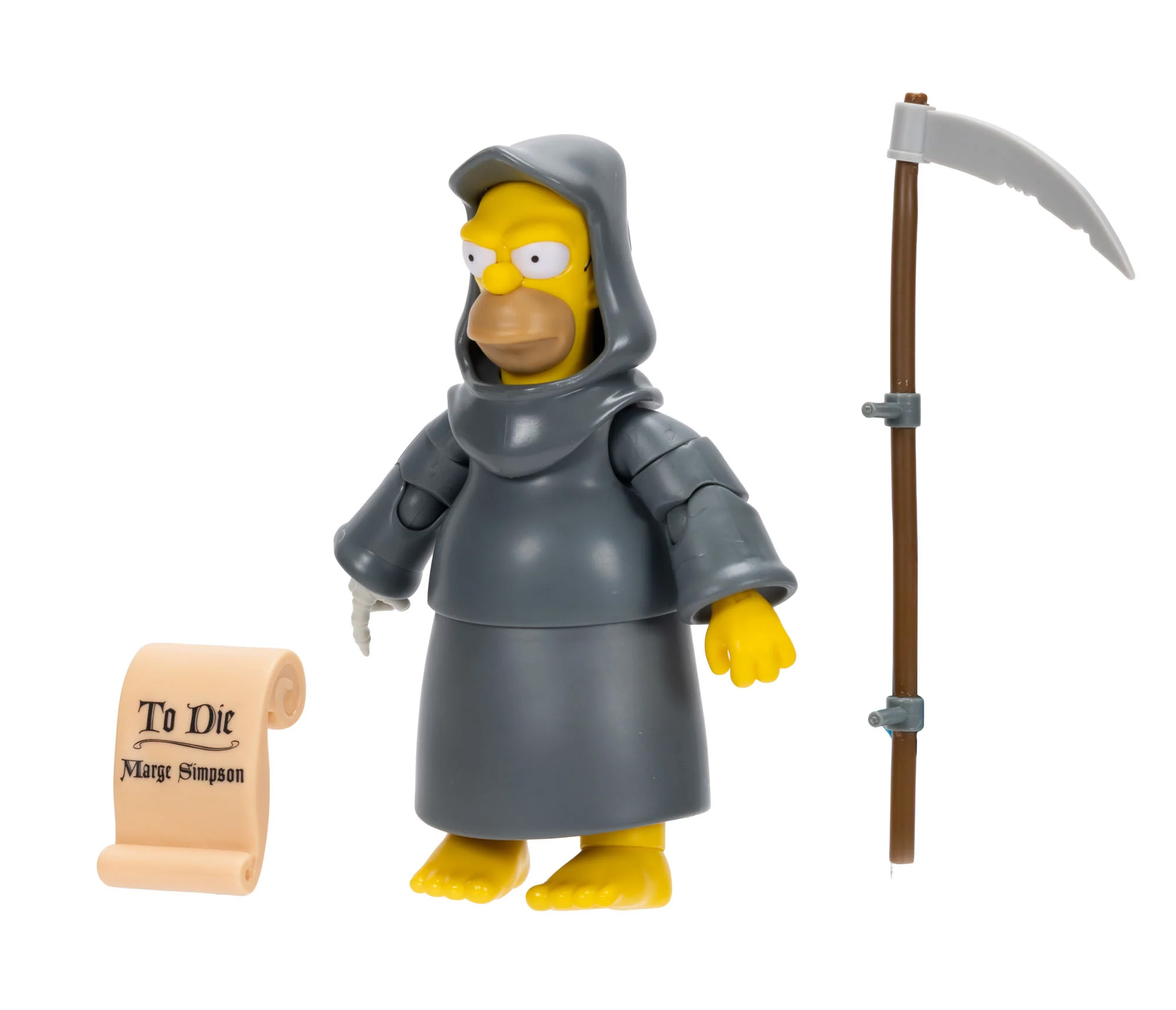 The Simpsons Treehouse of Horror Grim Reaper Homer 5-Inch Scale Deluxe Action Figure Gallery Image 7