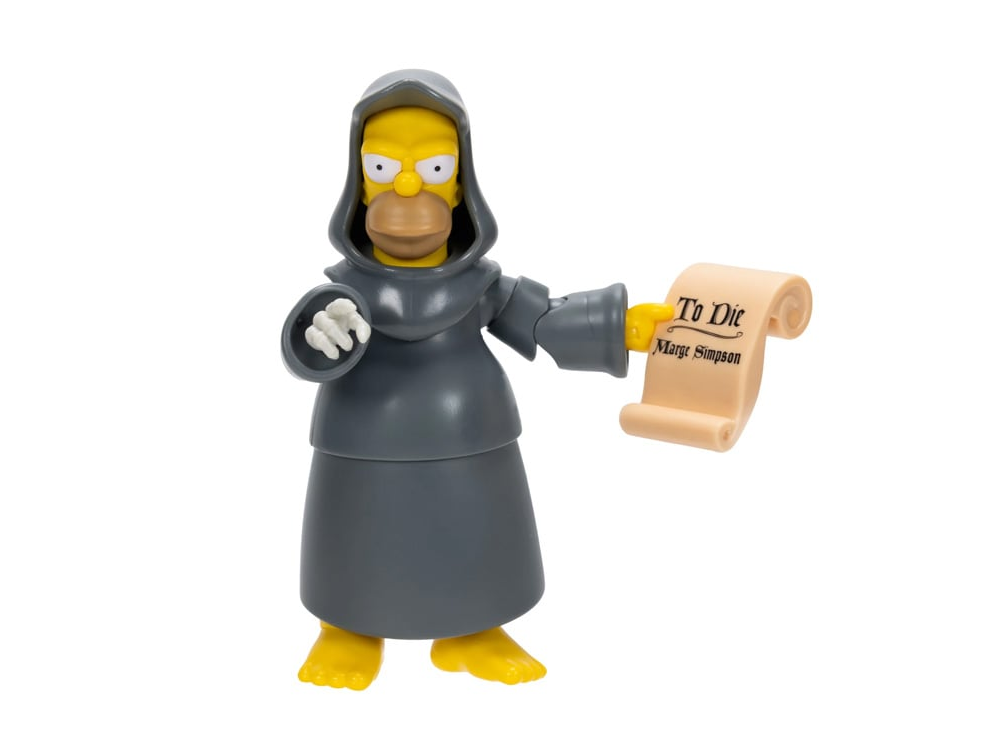 The Simpsons Treehouse of Horror Grim Reaper Homer 5-Inch Scale Deluxe Action Figure Gallery Image 1