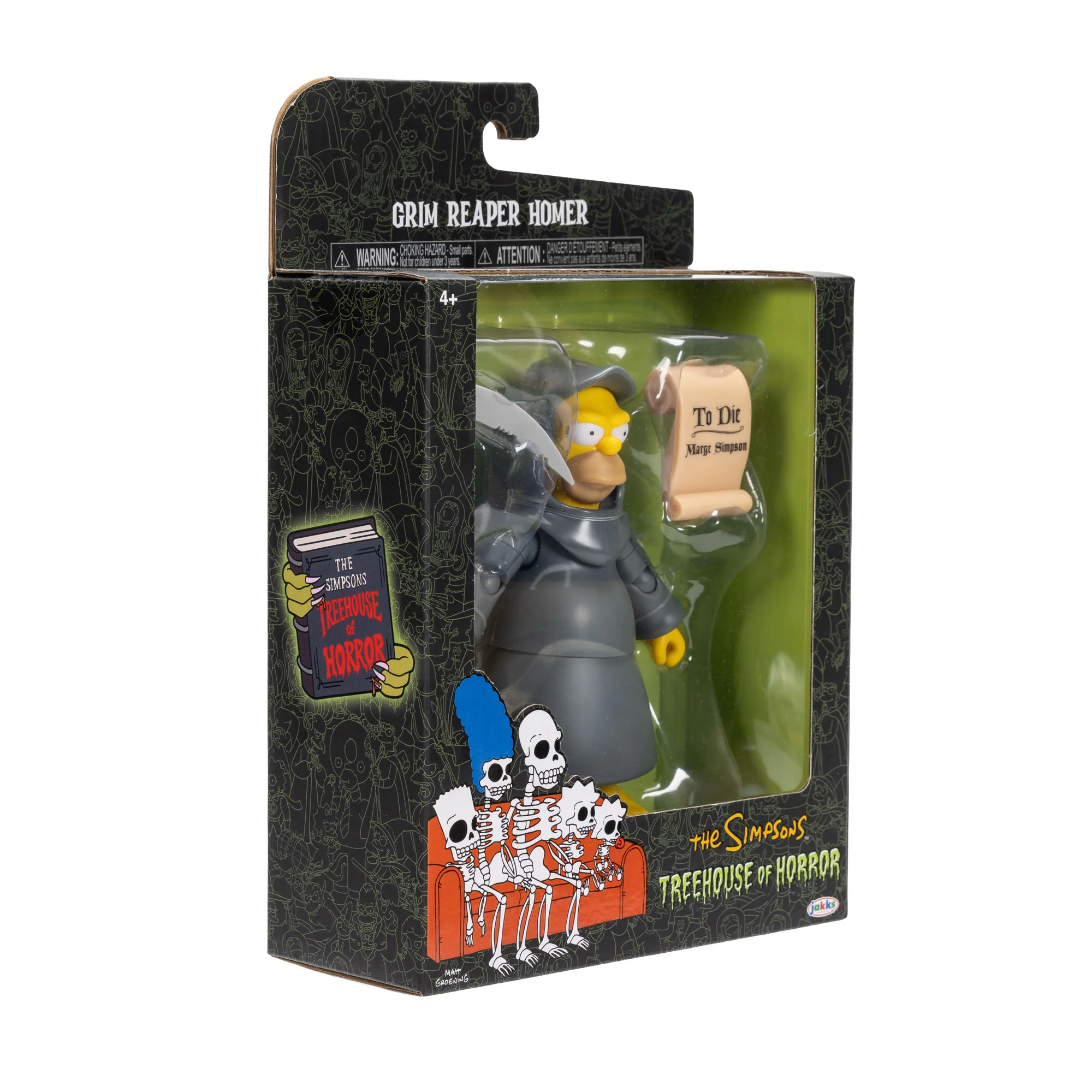 The Simpsons Treehouse of Horror Grim Reaper Homer 5-Inch Scale Deluxe Action Figure Gallery Image 10