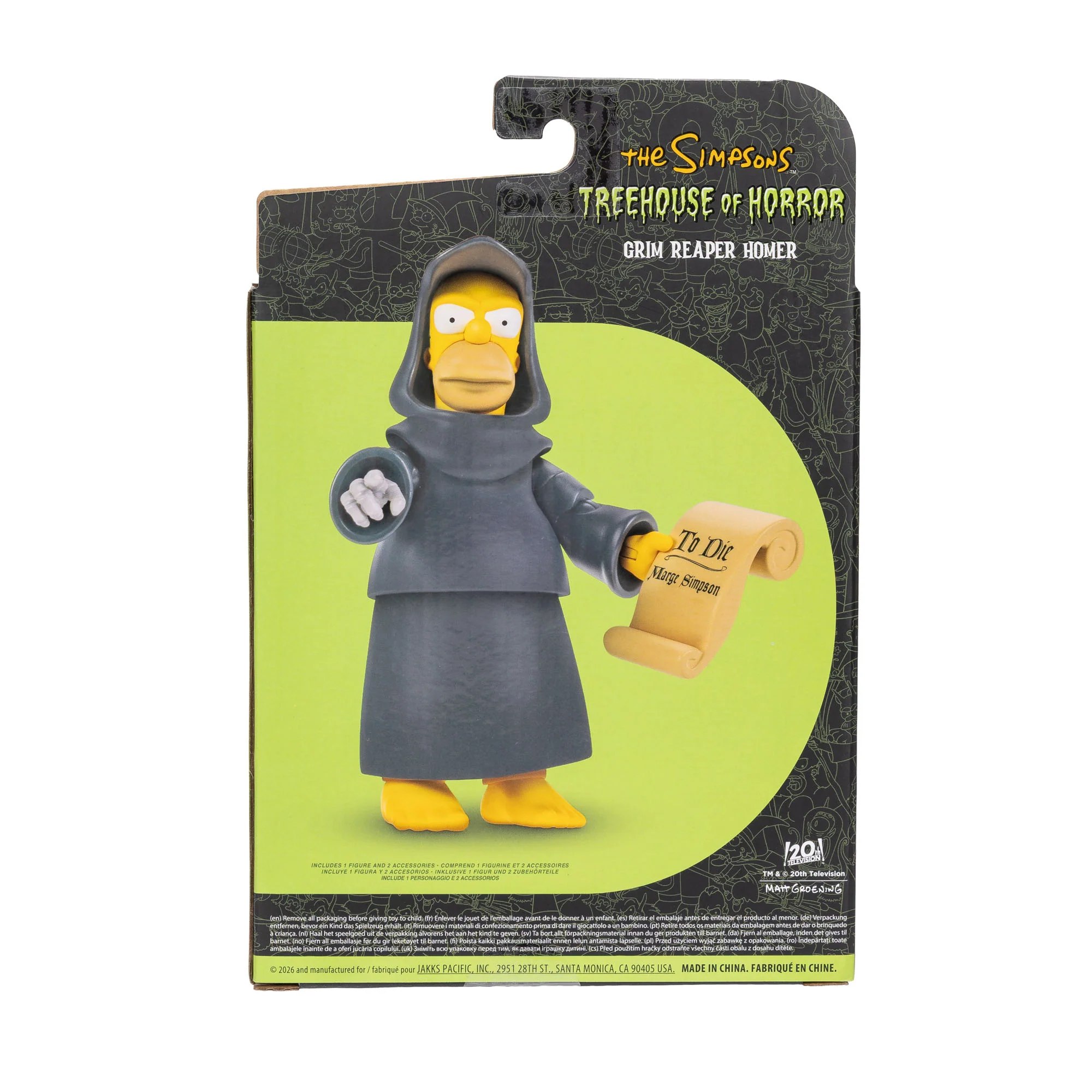 The Simpsons Treehouse of Horror Grim Reaper Homer 5-Inch Scale Deluxe Action Figure Gallery Image 12