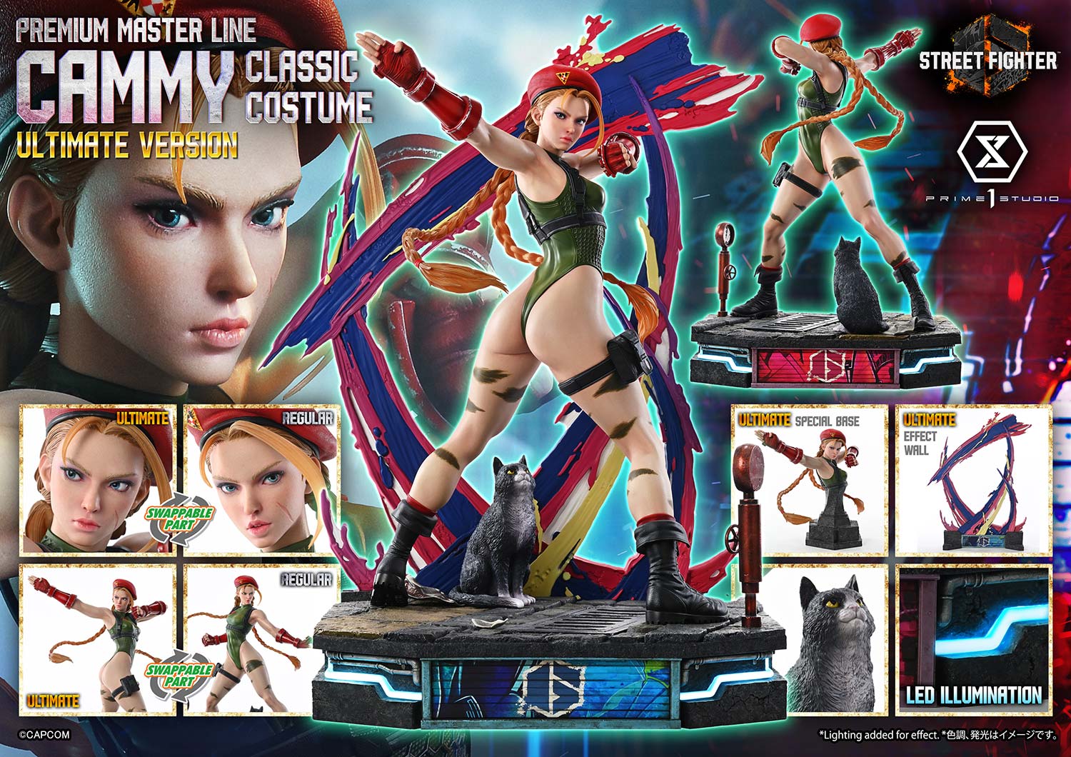 Street Fighter 6 Ultimate Premium Masterline Cammy (Classic Costume) (Ultimate Bonus Ver.) 1/4 Scale Limited Edition Statue Gallery Image 82