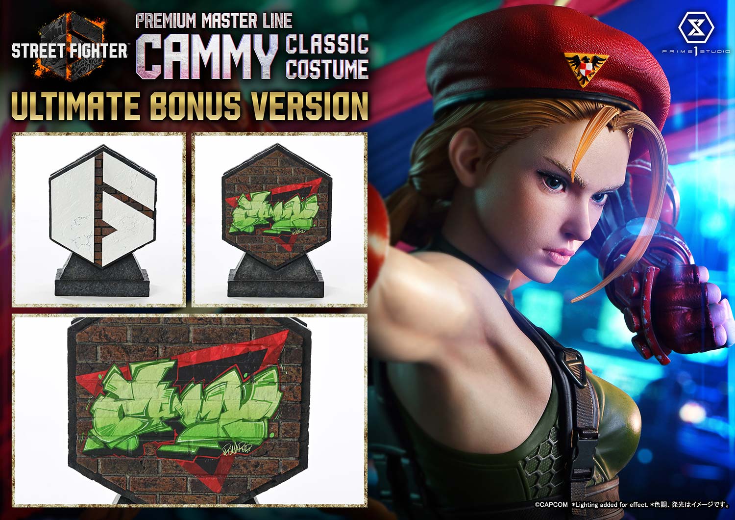 Street Fighter 6 Ultimate Premium Masterline Cammy (Classic Costume) (Ultimate Bonus Ver.) 1/4 Scale Limited Edition Statue Gallery Image 4
