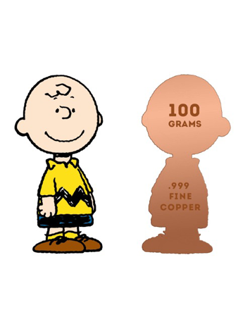 Peanuts Charlie Brown 100g Limited Edition Colorized Copper Medal