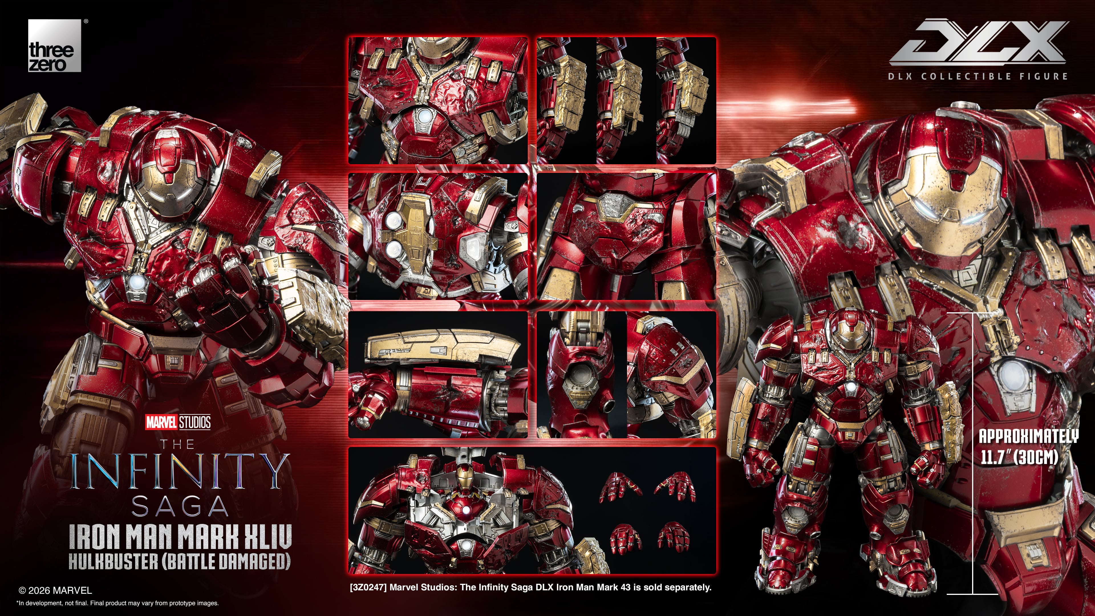 Marvel: The Infinity Saga DLX Iron Man 44 Hulkbuster (Battle Damaged) Action Figure Gallery Image 16