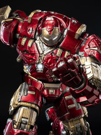 Image of Marvel: The Infinity Saga DLX Iron Man 44 Hulkbuster (Battle Damaged) Action Figure