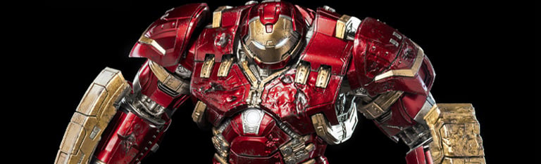 Image of Marvel: The Infinity Saga DLX Iron Man 44 Hulkbuster (Battle Damaged) Action Figure