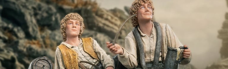 Image of The Lord of the Rings Merry and Pippin Miniature Statue