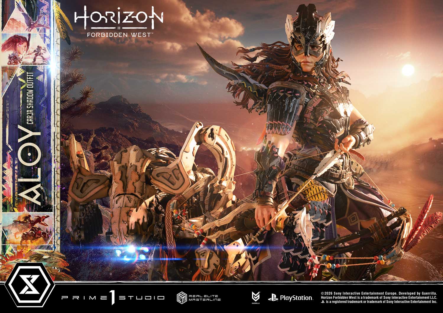 Horizon: Forbidden West Real Elite Masterline Aloy (Carja Shadow Outfit) 1/3 Scale Statue Gallery Image 11