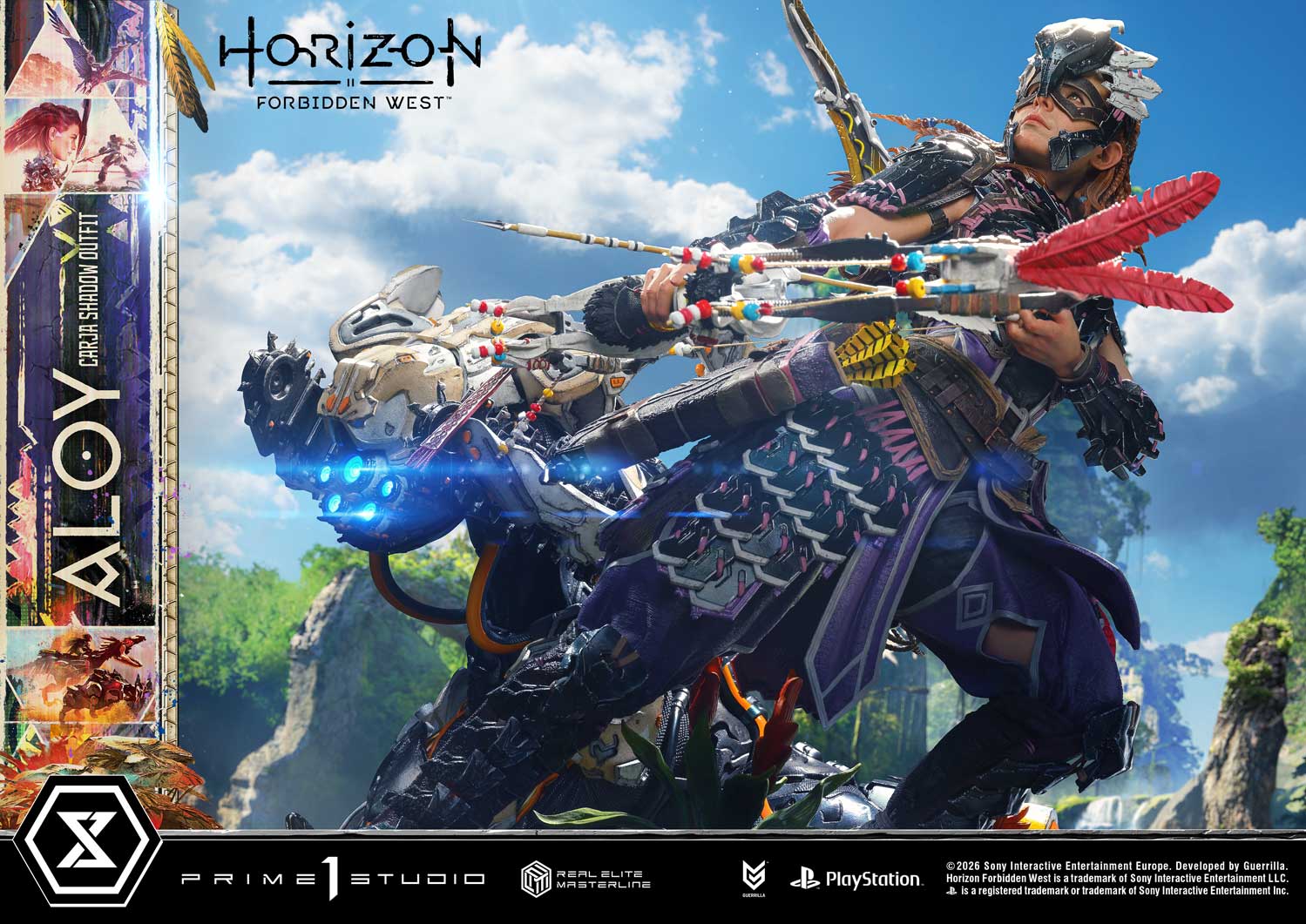 Horizon: Forbidden West Real Elite Masterline Aloy (Carja Shadow Outfit) 1/3 Scale Statue Gallery Image 8