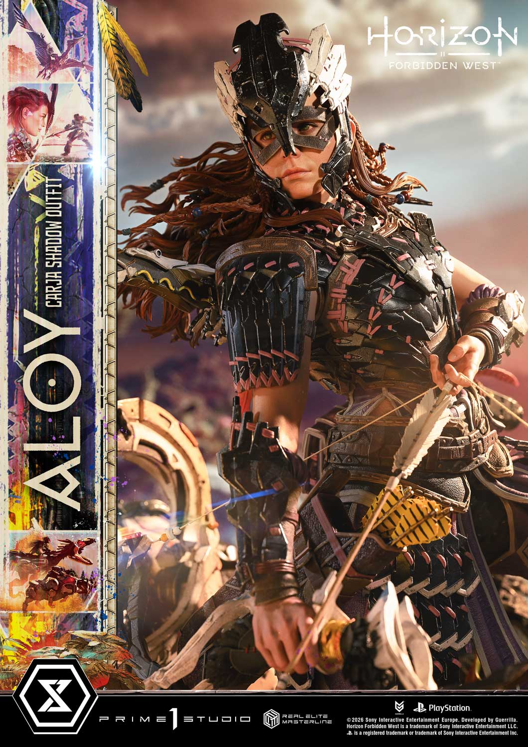 Horizon: Forbidden West Real Elite Masterline Aloy (Carja Shadow Outfit) 1/3 Scale Statue Gallery Image 13