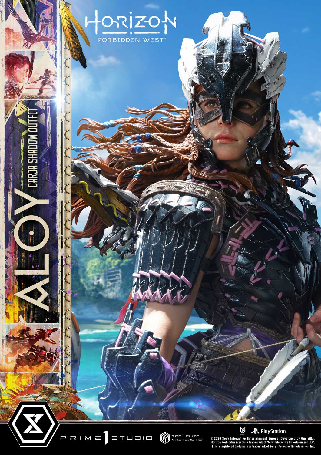 Horizon: Forbidden West Real Elite Masterline Aloy (Carja Shadow Outfit) 1/3 Scale Statue Gallery Image 7