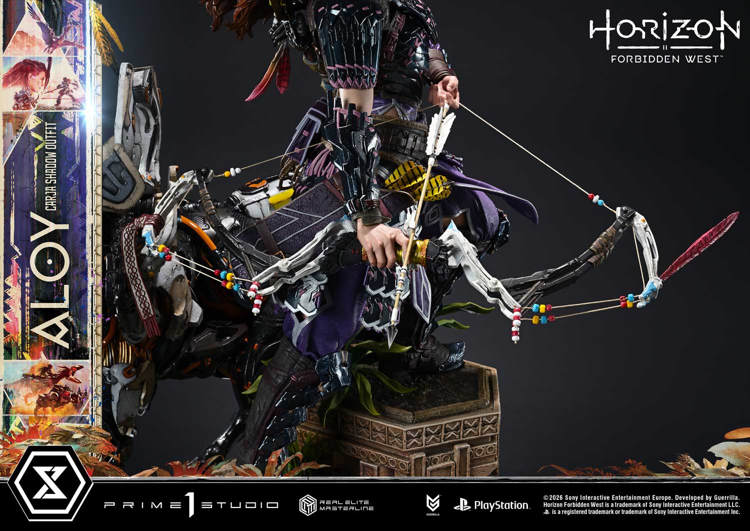 Horizon: Forbidden West Real Elite Masterline Aloy (Carja Shadow Outfit) 1/3 Scale Statue Gallery Image 19
