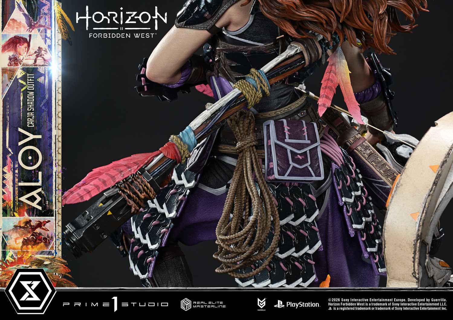 Horizon: Forbidden West Real Elite Masterline Aloy (Carja Shadow Outfit) (Deluxe Ver.) 1/3 Scale Statue Gallery Image 46