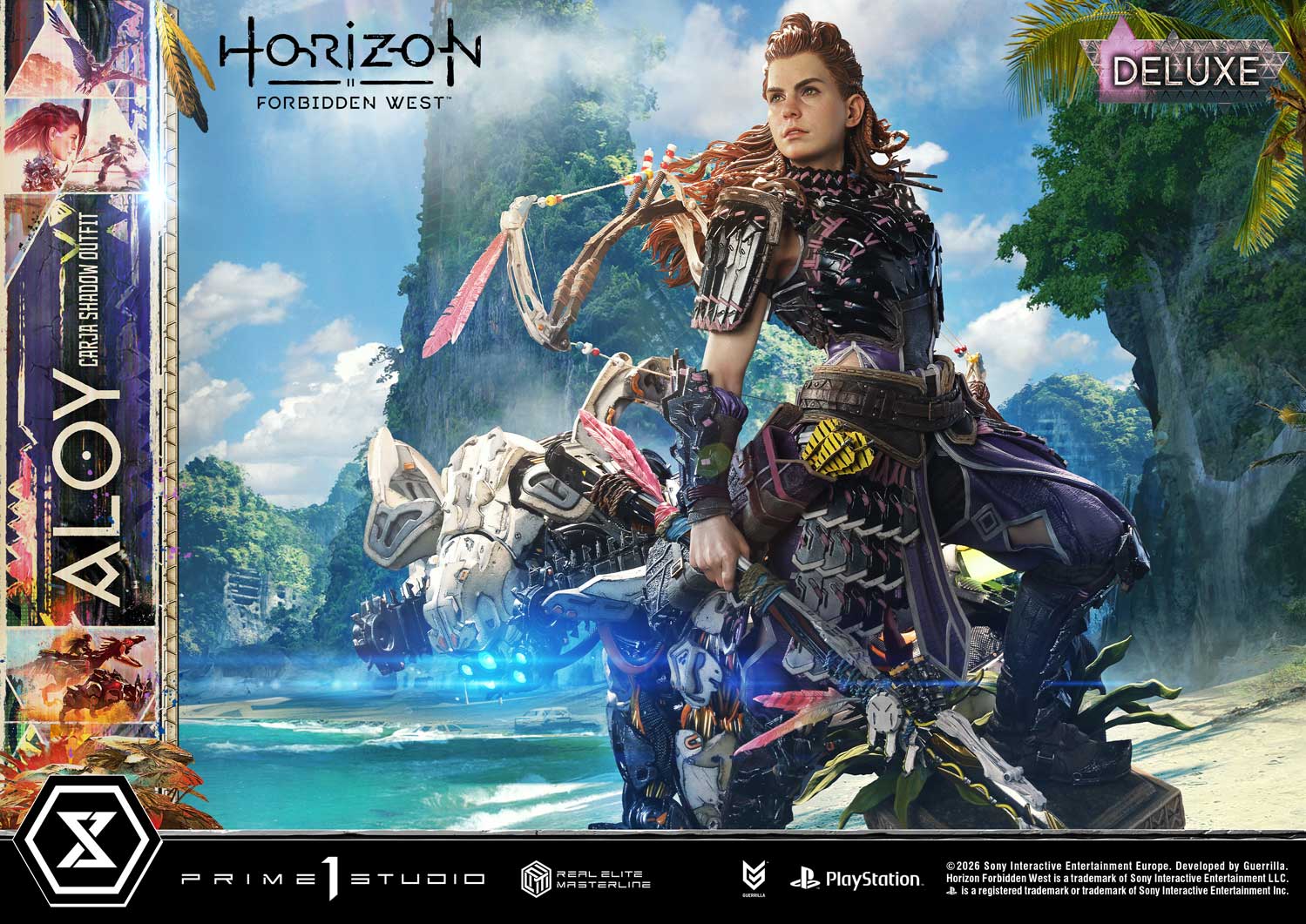 Horizon: Forbidden West Real Elite Masterline Aloy (Carja Shadow Outfit) (Deluxe Ver.) 1/3 Scale Statue Gallery Image 13