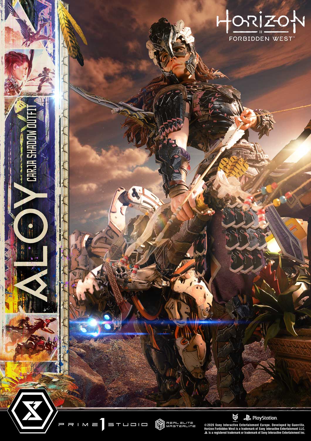 Horizon: Forbidden West Real Elite Masterline Aloy (Carja Shadow Outfit) (Deluxe Ver.) 1/3 Scale Statue Gallery Image 22