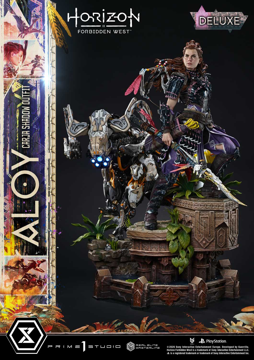 Horizon: Forbidden West Real Elite Masterline Aloy (Carja Shadow Outfit) (Deluxe Ver.) 1/3 Scale Statue Gallery Image 24