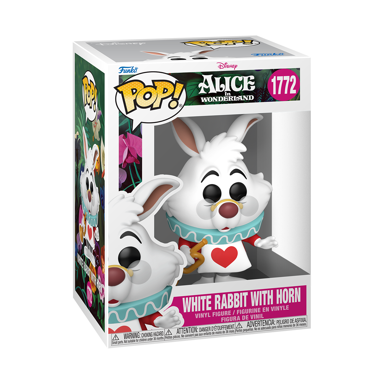Alice in Wonderland Pop! #1772 White Rabbit with Horn Gallery Image 3