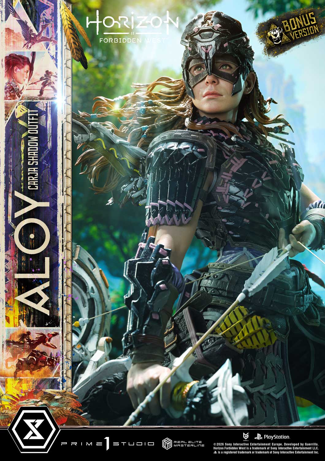 Horizon: Forbidden West Real Elite Masterline Aloy (Carja Shadow Outfit) (Deluxe Bonus Ver.) 1/3 Scale Limited Edition Statue Gallery Image 21