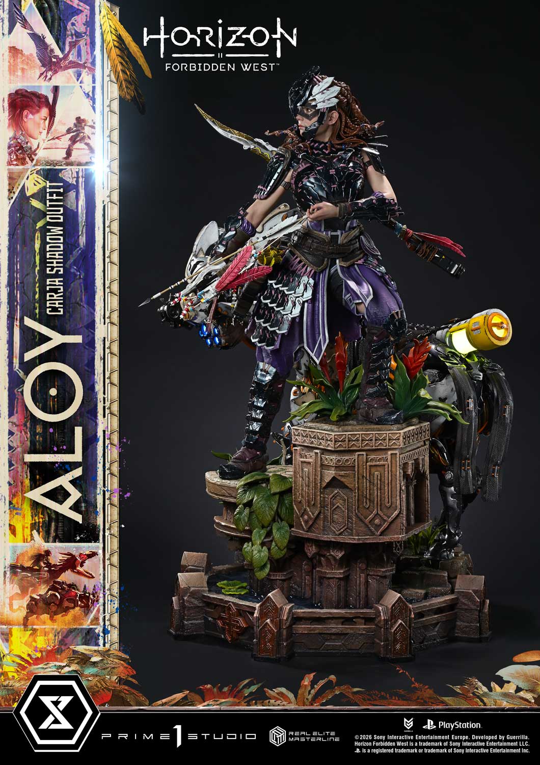 Horizon: Forbidden West Real Elite Masterline Aloy (Carja Shadow Outfit) (Deluxe Bonus Ver.) 1/3 Scale Limited Edition Statue Gallery Image 35