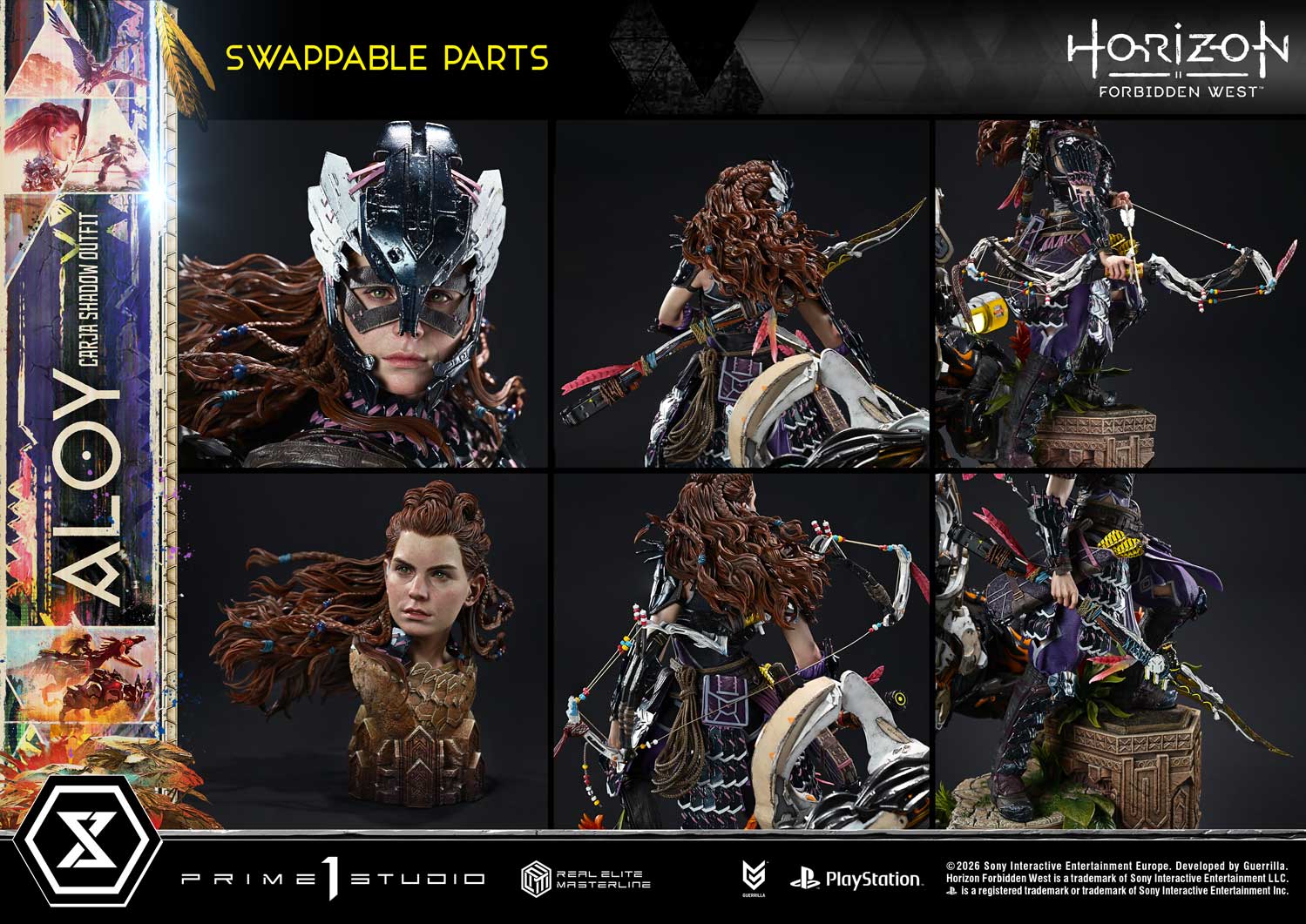 Horizon: Forbidden West Real Elite Masterline Aloy (Carja Shadow Outfit) (Deluxe Bonus Ver.) 1/3 Scale Limited Edition Statue Gallery Image 60