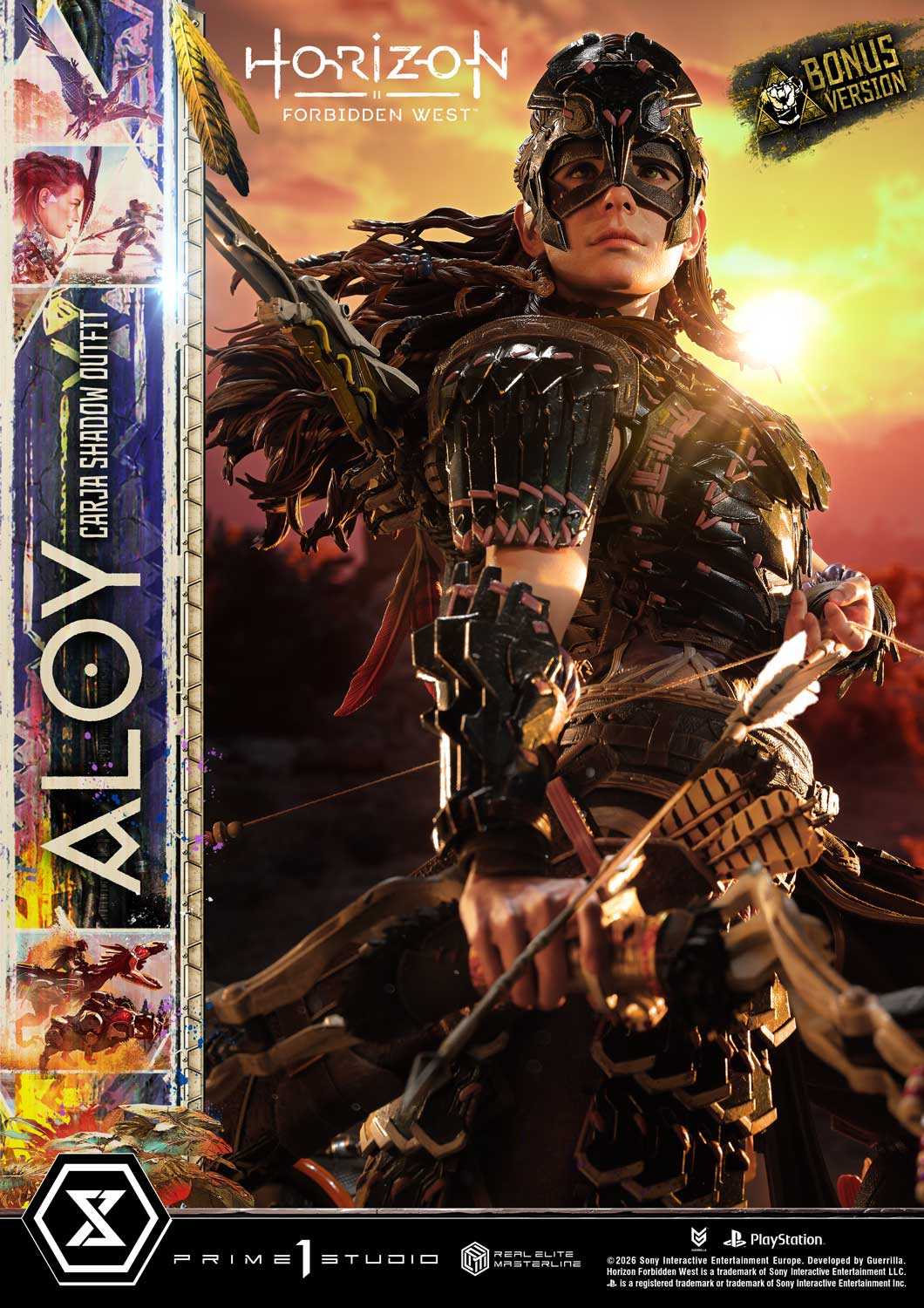Horizon: Forbidden West Real Elite Masterline Aloy (Carja Shadow Outfit) (Deluxe Bonus Ver.) 1/3 Scale Limited Edition Statue Gallery Image 22