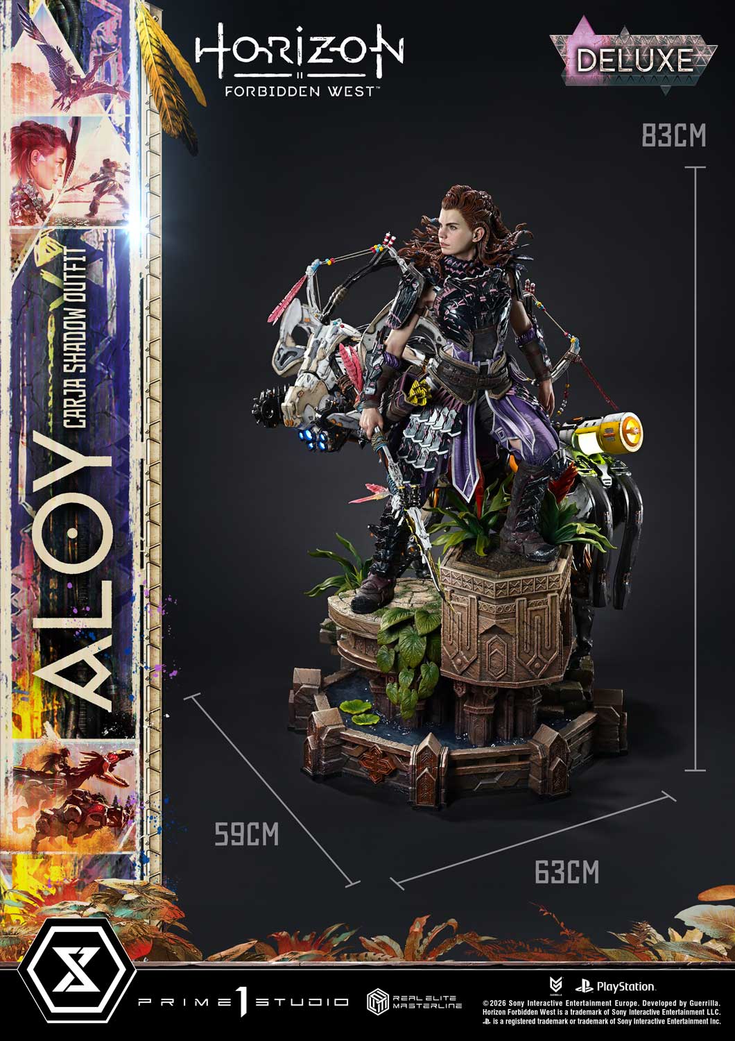 Horizon: Forbidden West Real Elite Masterline Aloy (Carja Shadow Outfit) (Deluxe Bonus Ver.) 1/3 Scale Limited Edition Statue Gallery Image 62