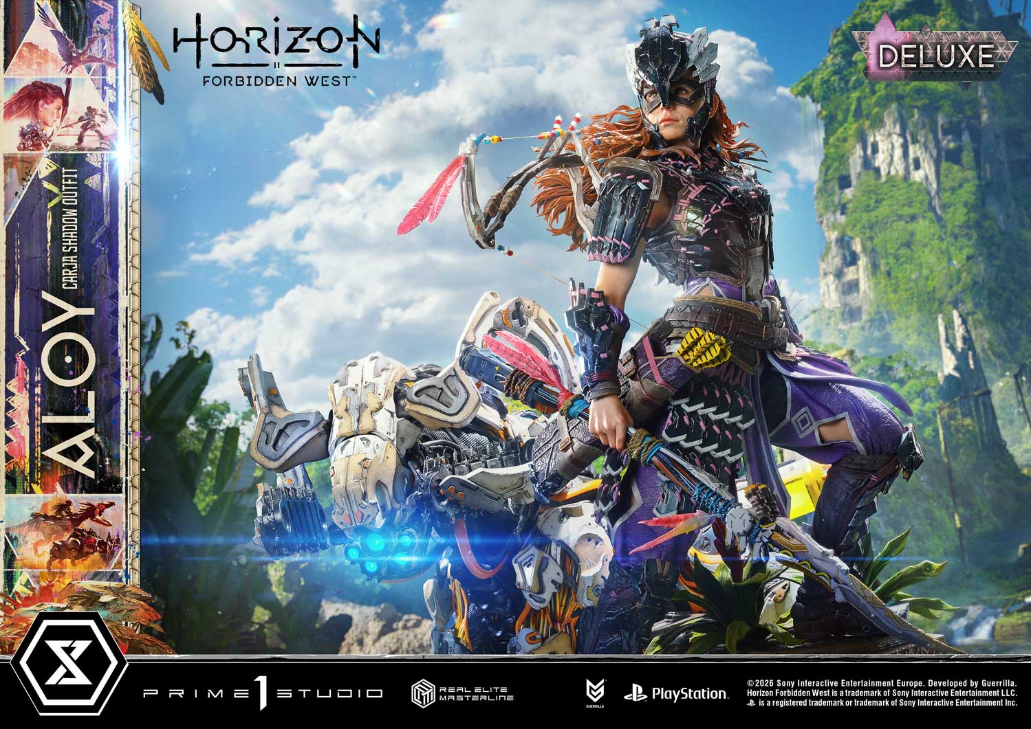 Horizon: Forbidden West Real Elite Masterline Aloy (Carja Shadow Outfit) (Deluxe Bonus Ver.) 1/3 Scale Limited Edition Statue Gallery Image 13