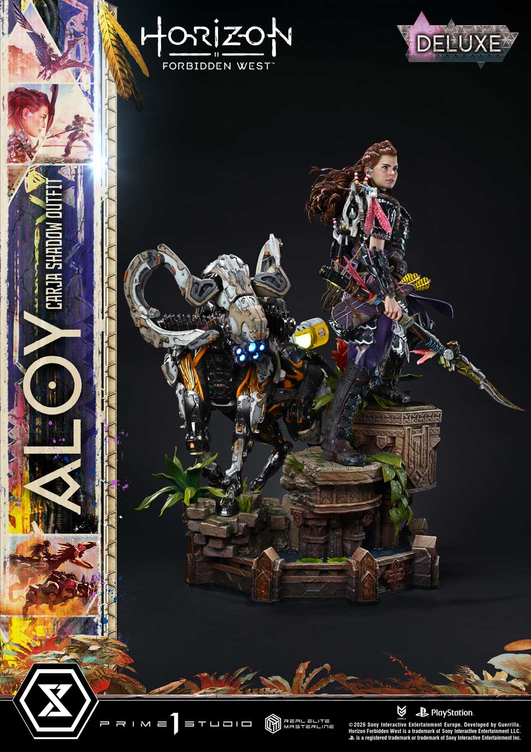 Horizon: Forbidden West Real Elite Masterline Aloy (Carja Shadow Outfit) (Deluxe Bonus Ver.) 1/3 Scale Limited Edition Statue Gallery Image 33