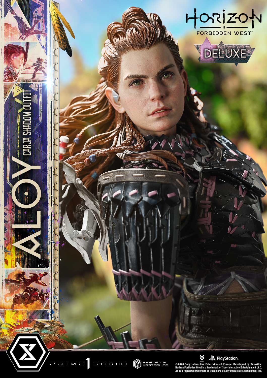 Horizon: Forbidden West Real Elite Masterline Aloy (Carja Shadow Outfit) (Deluxe Bonus Ver.) 1/3 Scale Limited Edition Statue Gallery Image 19