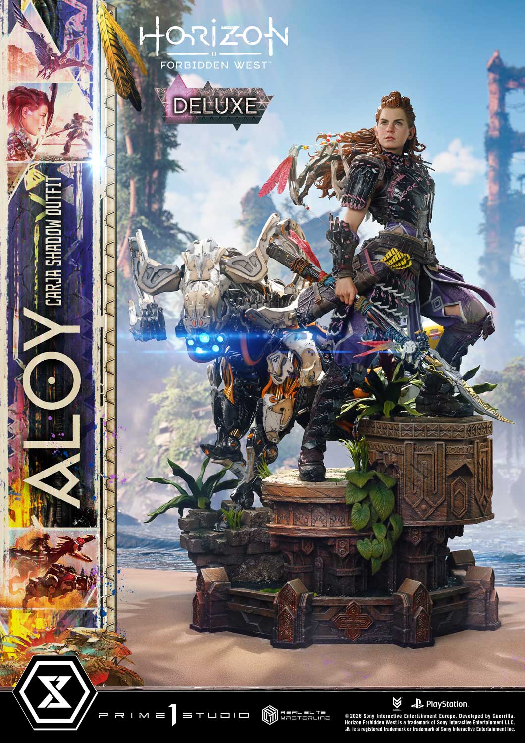 Horizon: Forbidden West Real Elite Masterline Aloy (Carja Shadow Outfit) (Deluxe Bonus Ver.) 1/3 Scale Limited Edition Statue Gallery Image 7