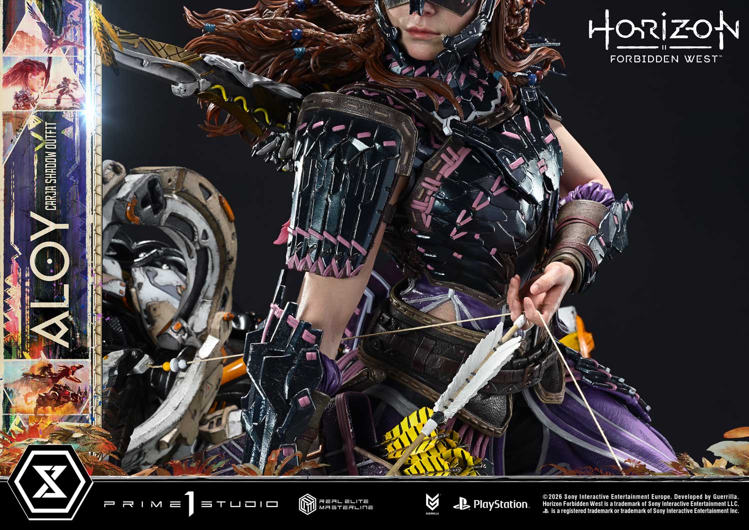 Horizon: Forbidden West Real Elite Masterline Aloy (Carja Shadow Outfit) (Deluxe Bonus Ver.) 1/3 Scale Limited Edition Statue Gallery Image 53