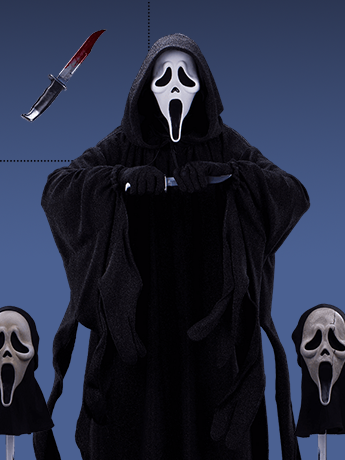 Ghost Face Elite Series Gold EX Edition 1/2 Scale Statue Gallery Image 2