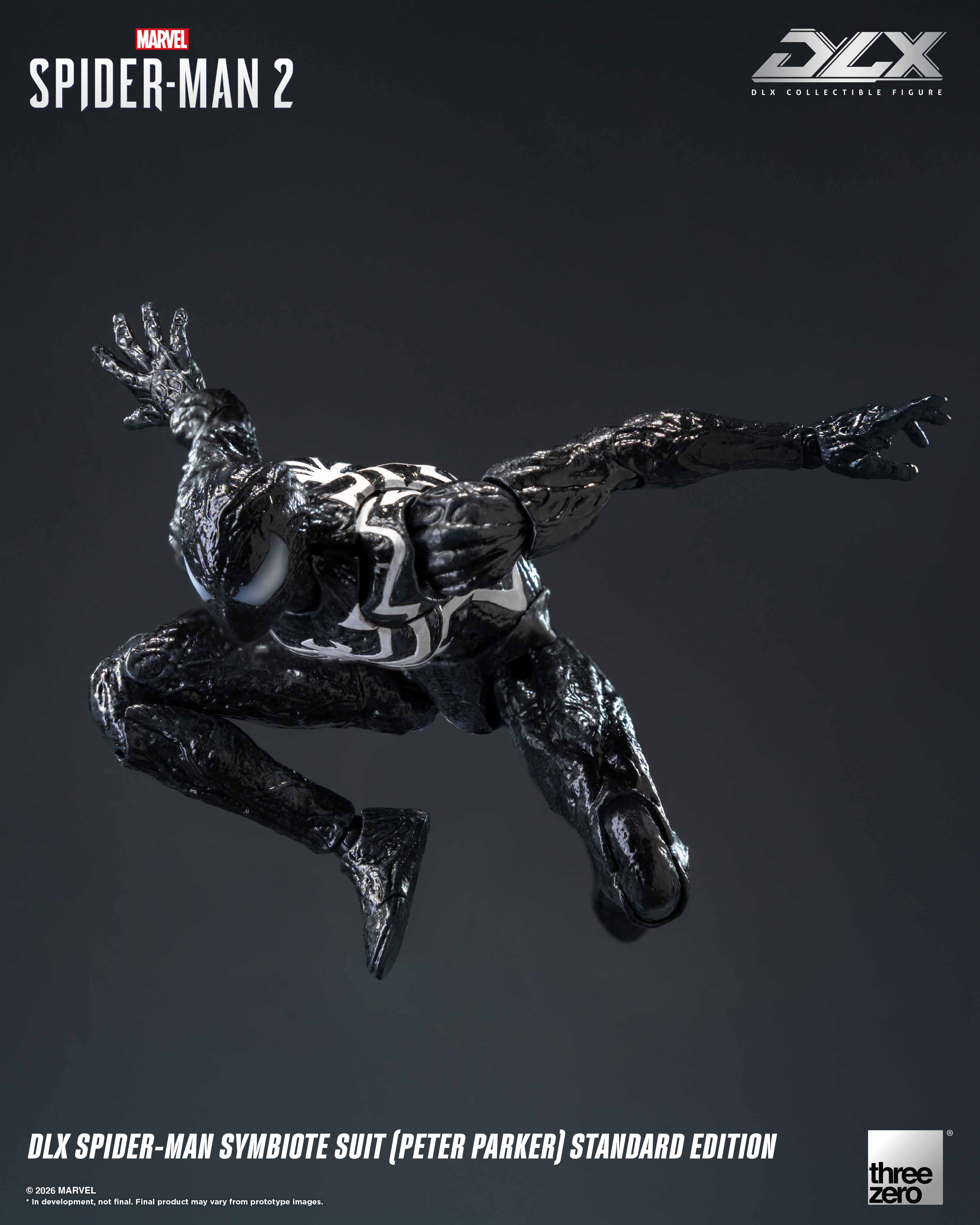 Marvel's Spider-Man 2 DLX Spider-Man Symbiote Suit (Peter Parker) Standard Edition Action Figure Gallery Image 7