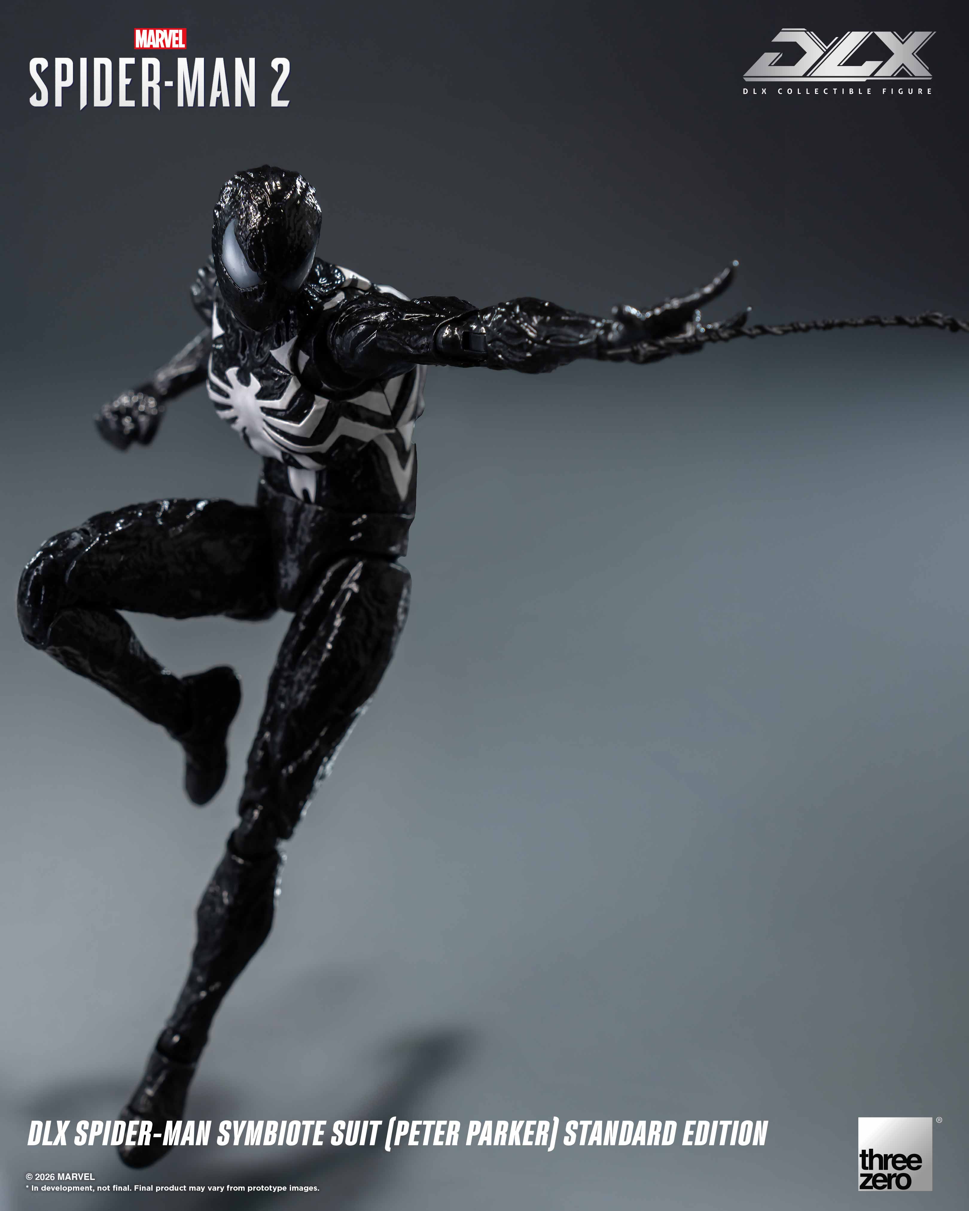 Marvel's Spider-Man 2 DLX Spider-Man Symbiote Suit (Peter Parker) Standard Edition Action Figure Gallery Image 5