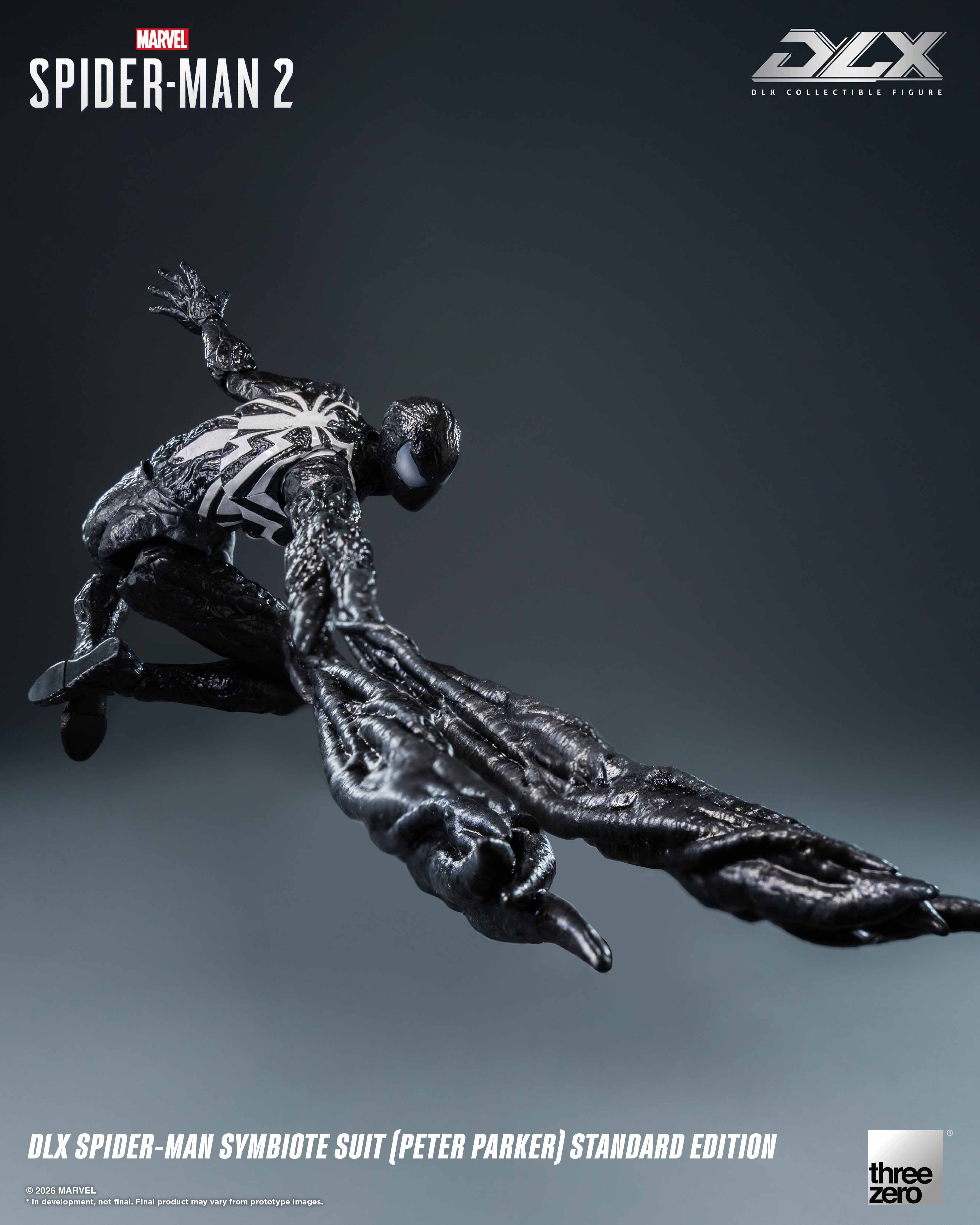 Marvel's Spider-Man 2 DLX Spider-Man Symbiote Suit (Peter Parker) Standard Edition Action Figure Gallery Image 12