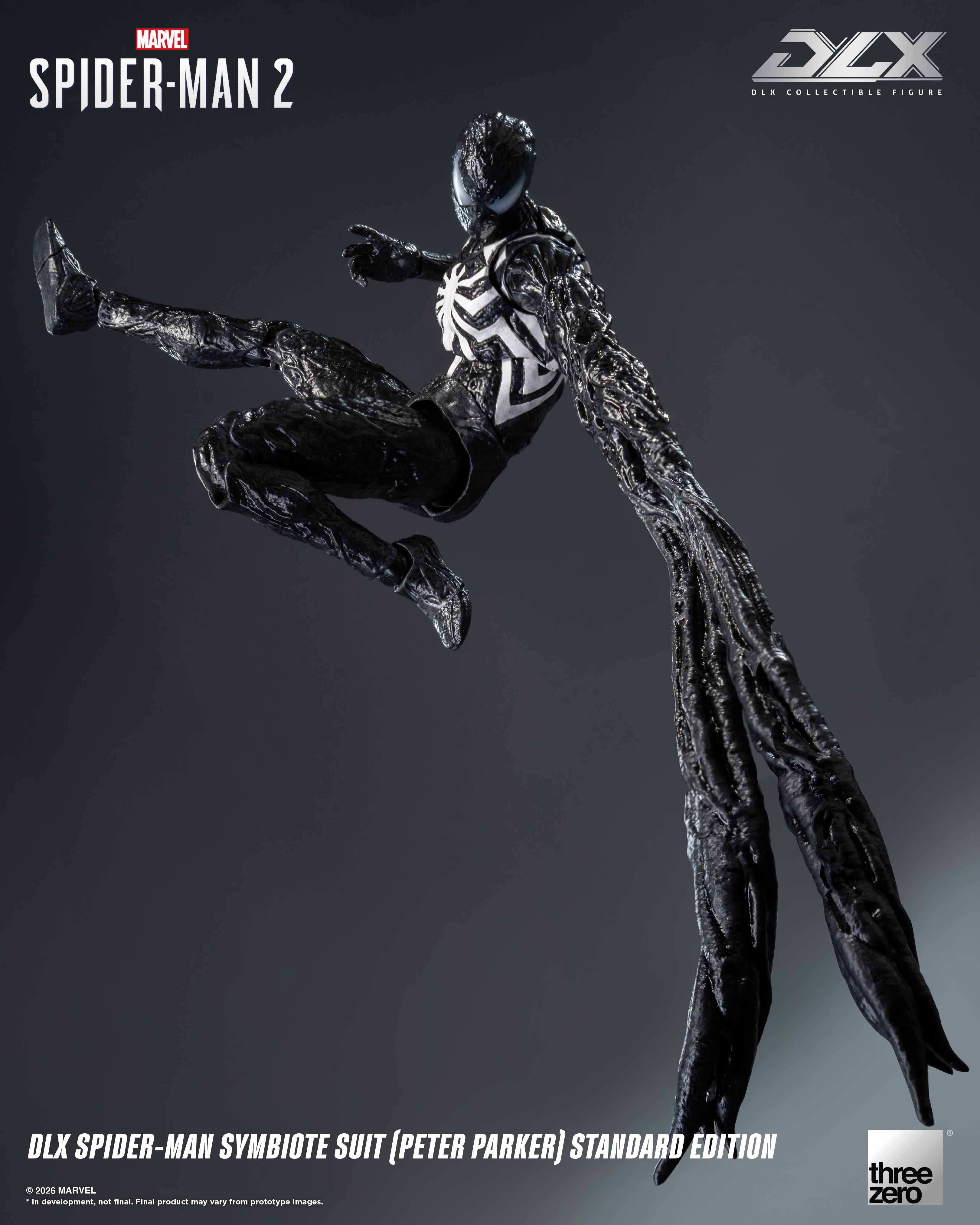 Marvel's Spider-Man 2 DLX Spider-Man Symbiote Suit (Peter Parker) Standard Edition Action Figure Gallery Image 13