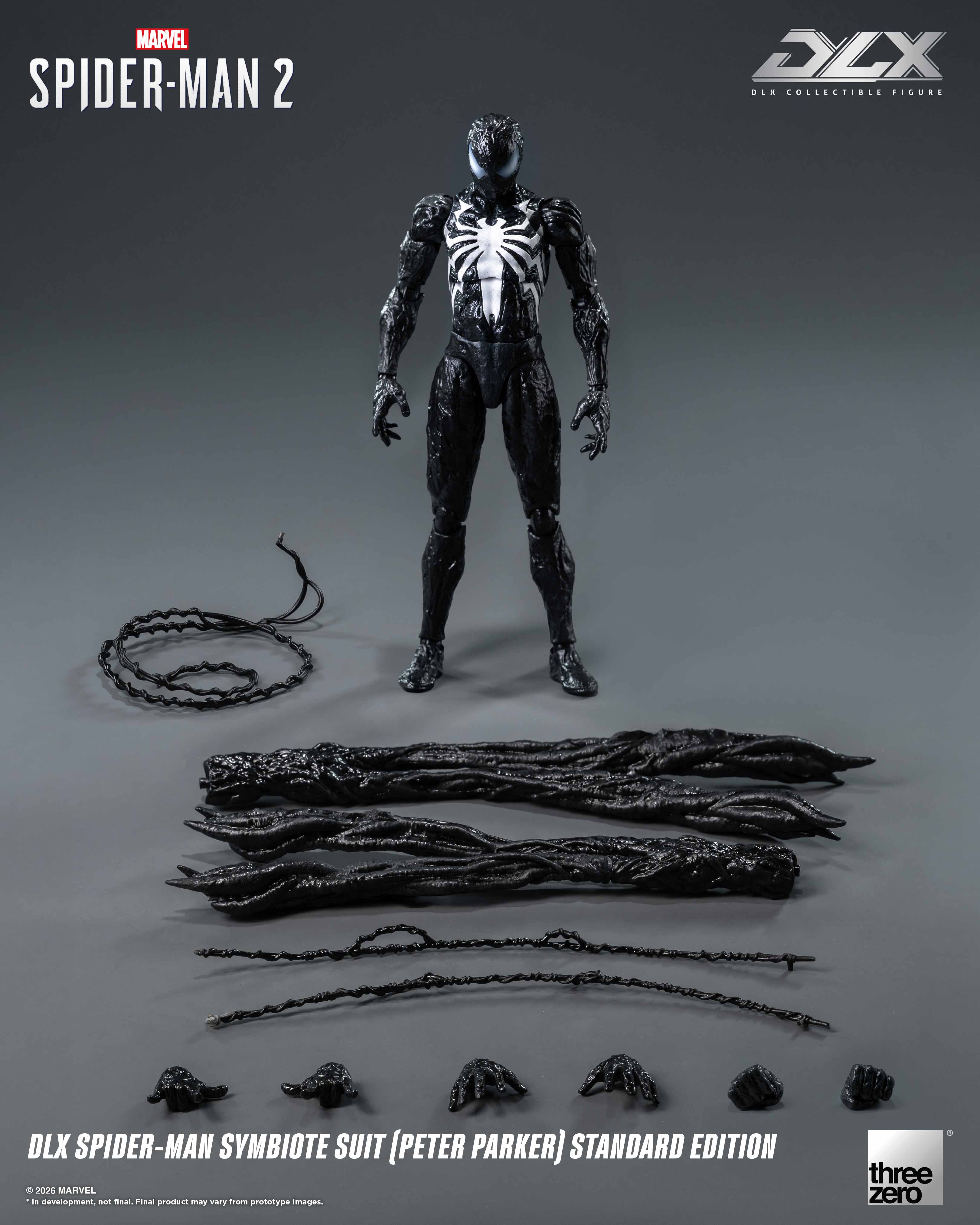 Marvel's Spider-Man 2 DLX Spider-Man Symbiote Suit (Peter Parker) Standard Edition Action Figure Gallery Image 17